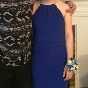 Blue prom dress